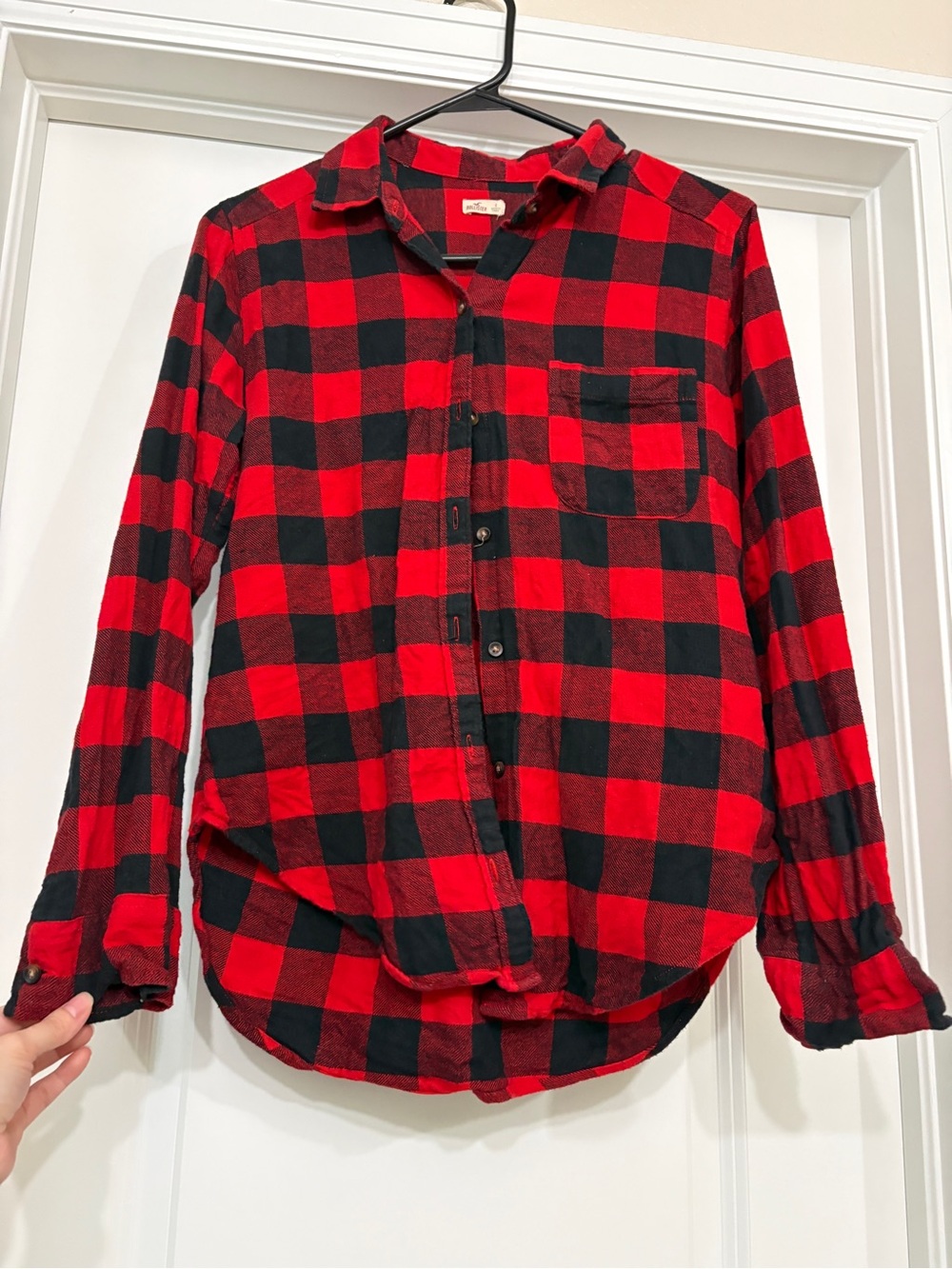 Women’s Hollister Red & Black Buffalo Flannel Small